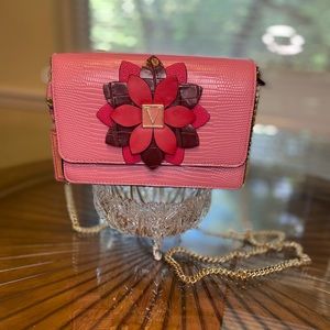 Victorias Secret Crossbody To Shoulder Bag Mini Bag Lizard Pink